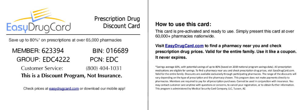 Get Your Card | Easy Drug Card